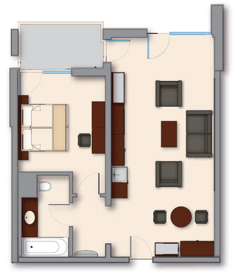2 szobás Apartman - Aquaworld Resort